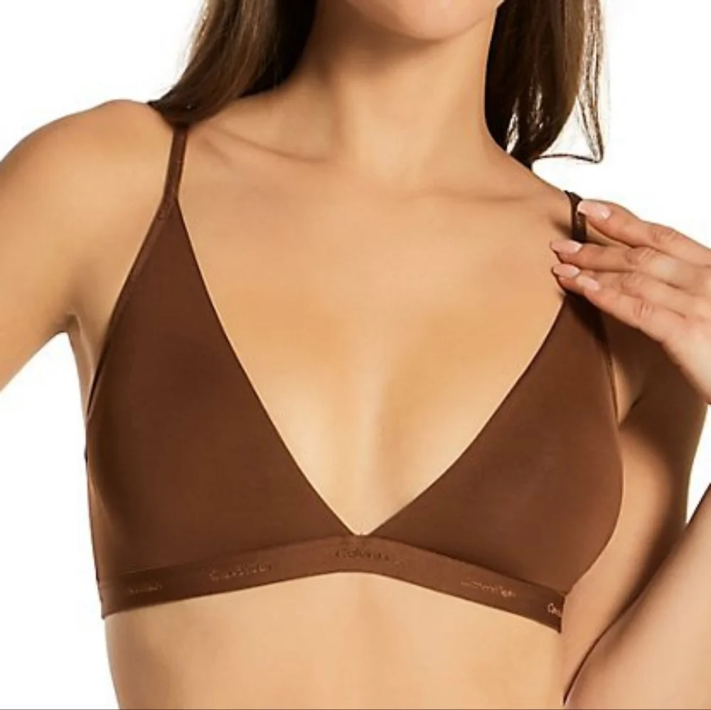 🤎CALVIN KLEIN FORM TO BODY NATURAL LIGHTLY LINED BRALETTE BRALETTE SIZE XL